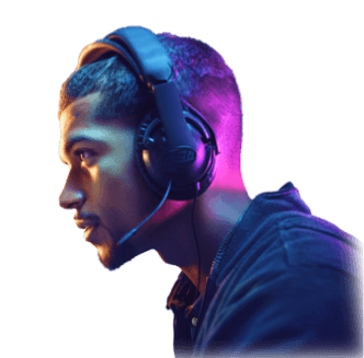 a man with an headset with microphone morphing his voice in real-time with Altered Studio