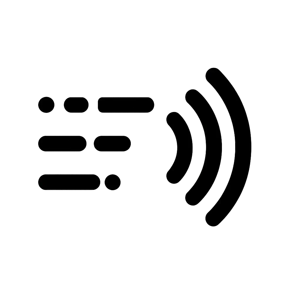Speech patterns icon