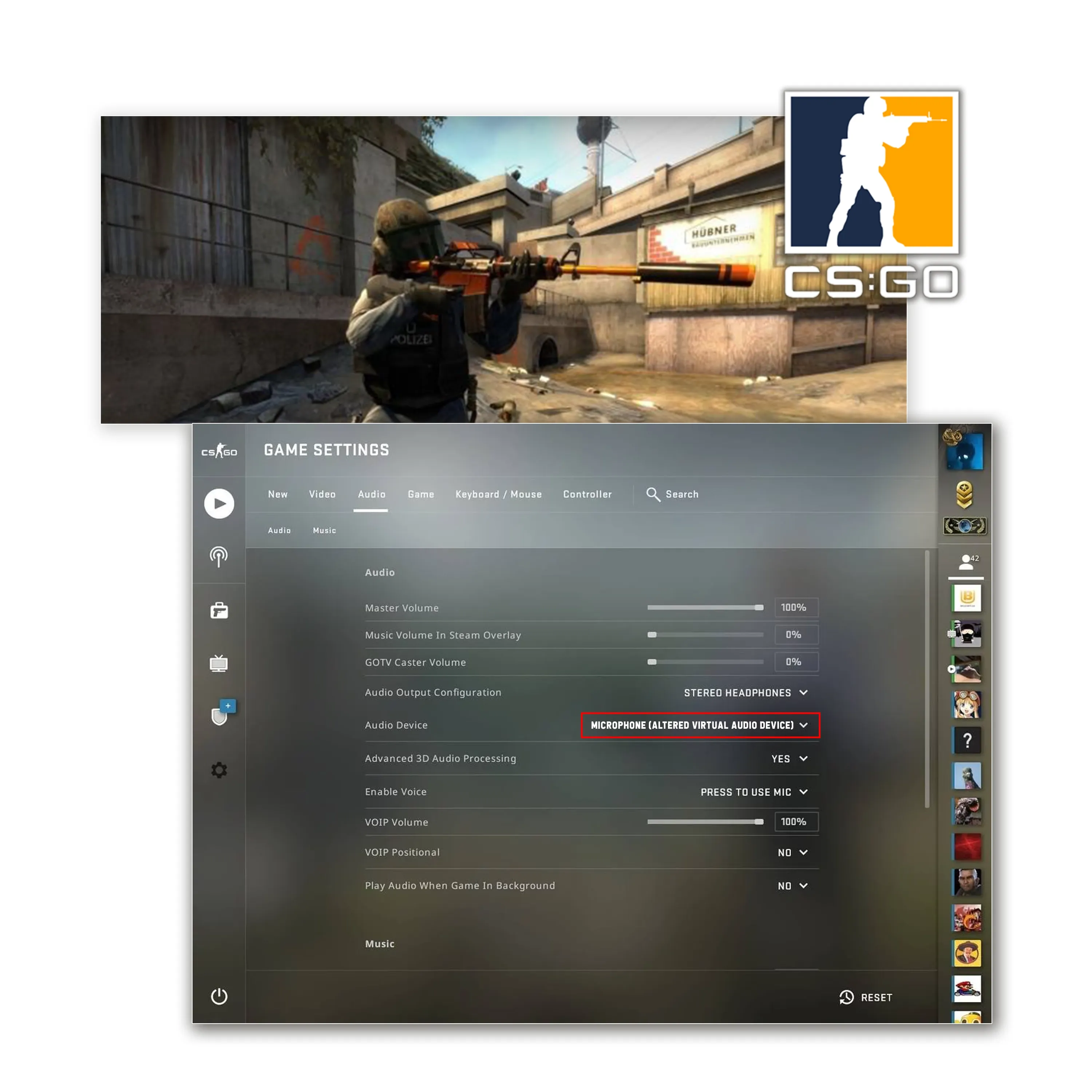 How to use Real-Time in CSGO