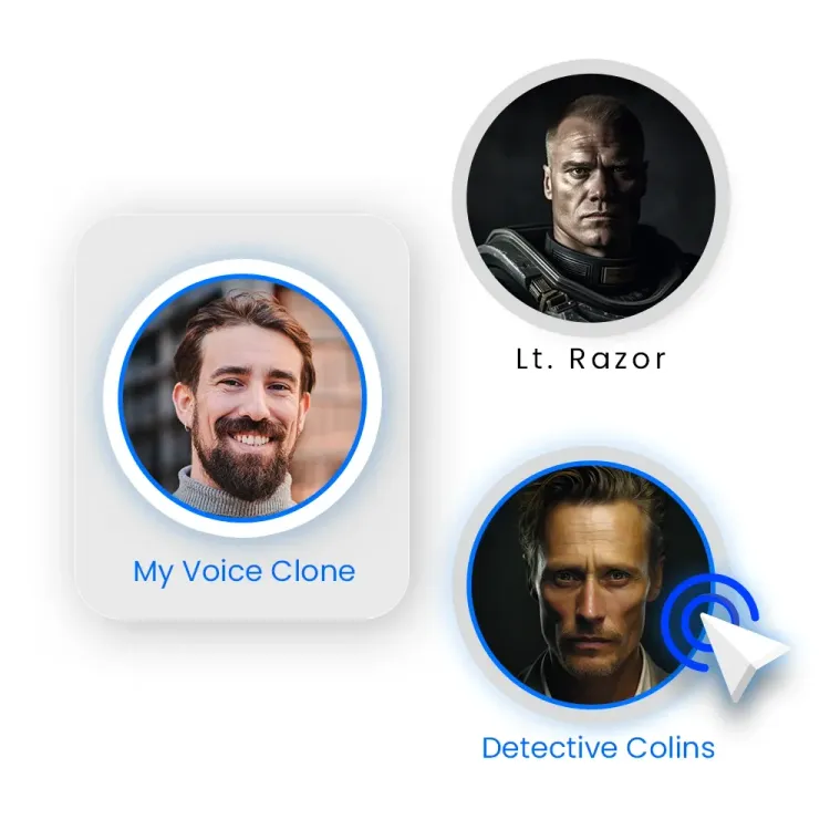 voice lifelike characters generated with rapid cloning