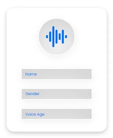 give voice information to label your new ai voice clone